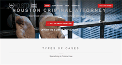 Desktop Screenshot of criminaldefensehouston.com